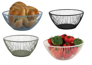 Svart Round Basket